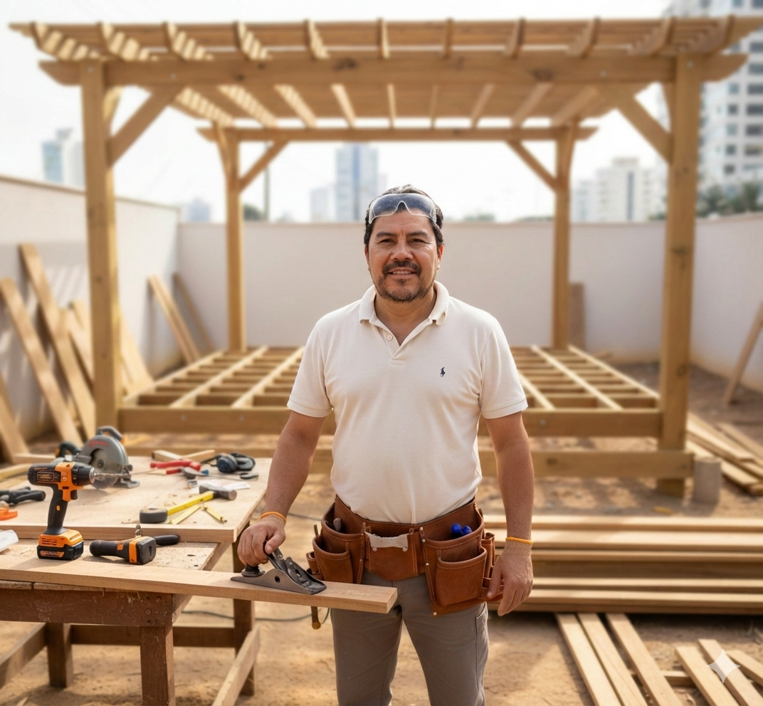 Elizeu Angelo – especialista da Renova em carpintaria e pintura no litoral catarinense